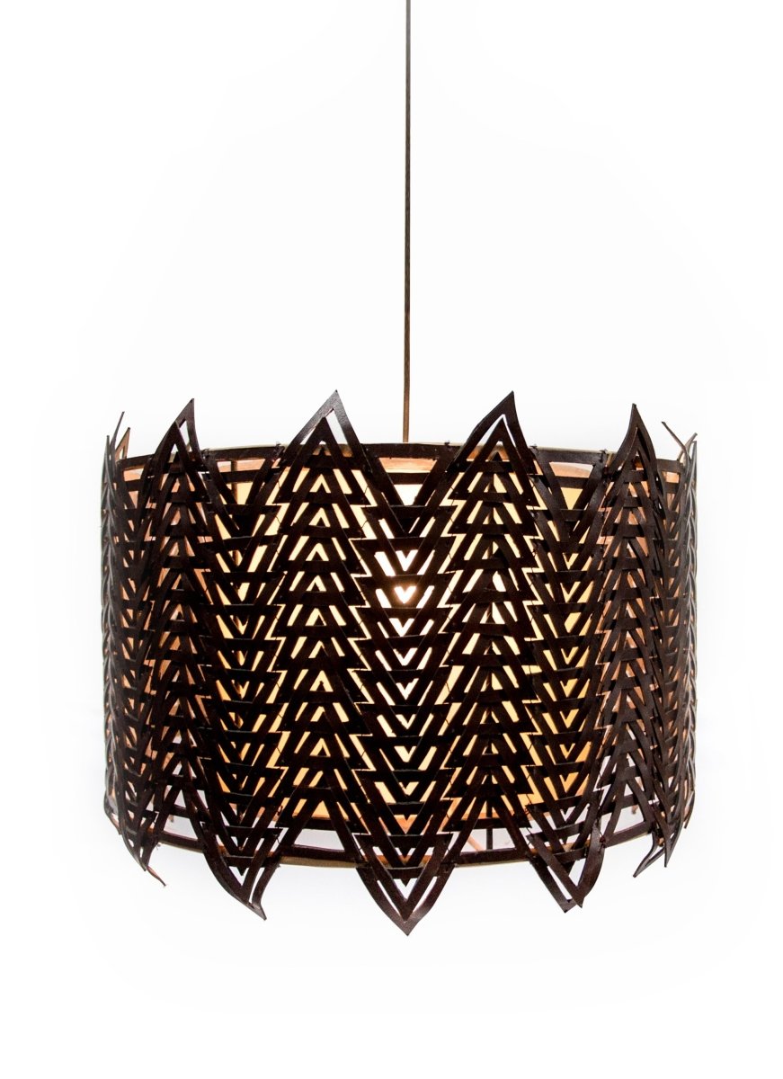 Load image into Gallery viewer, Lamps Arthur Leather Pendant Lamp -