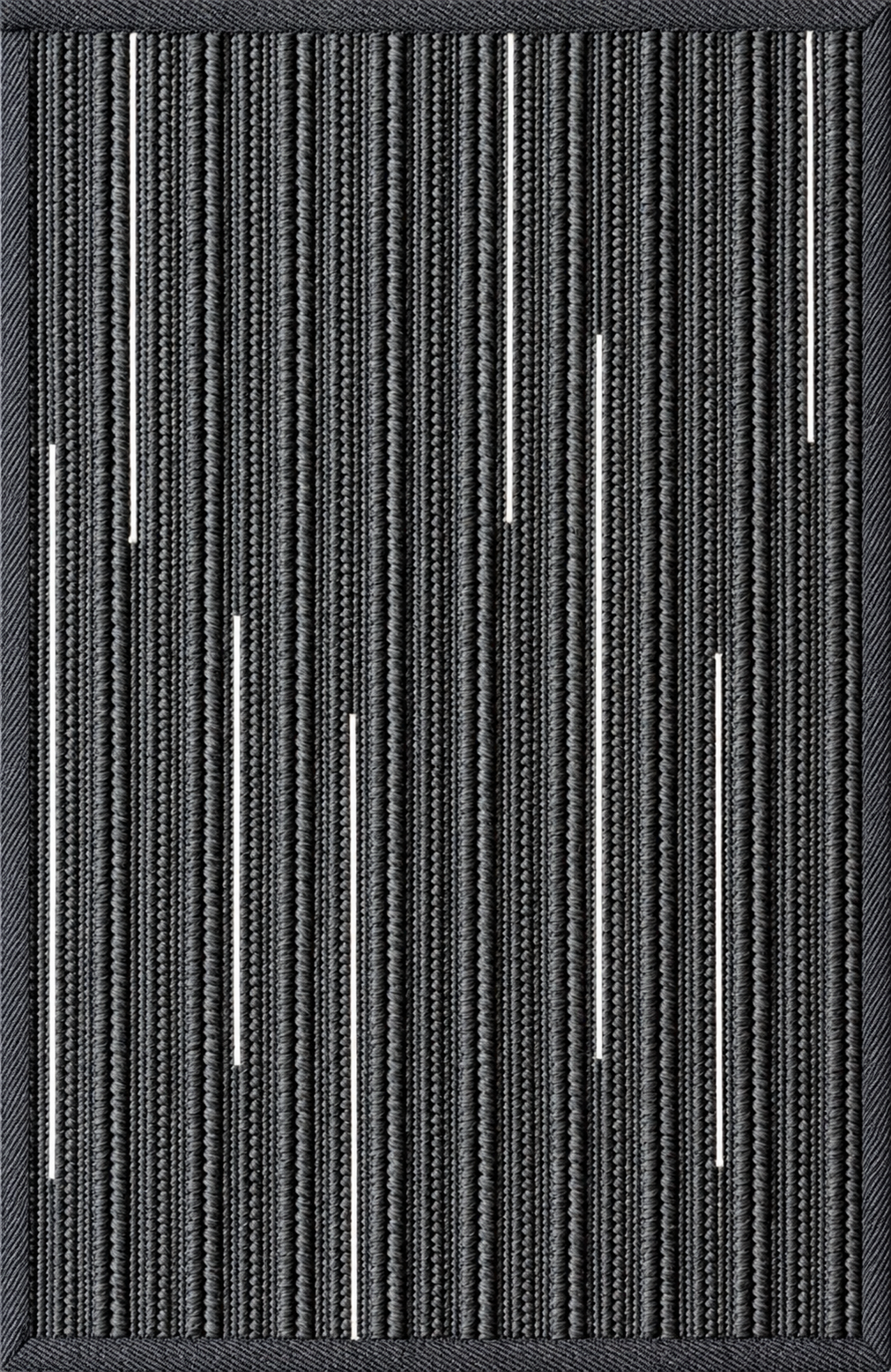 Load image into Gallery viewer, Cabana Braided Stripe with Silver Indoor/ Outdoor Washable Rug