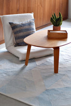 Load image into Gallery viewer, Geometric Aqua Recycled PET Rug