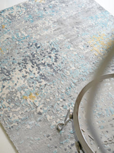 Aquamarine Abstract Rug