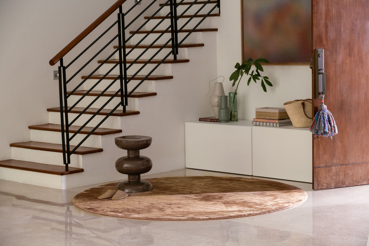 Alchemy Rust Round Rug | Rug & Carpet Showroom Singapore