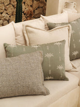 Load image into Gallery viewer, Cushions Velvet Boucle Cushion Cover - Grey Rectangle - With linen trim