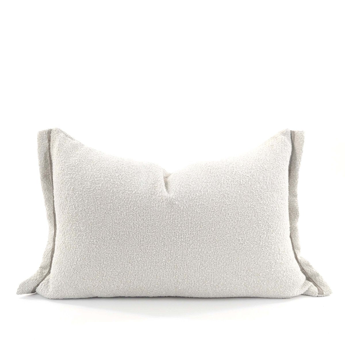 White Rectangle Pillow Velvet Boucle Sofa Cushion Throw Pillow