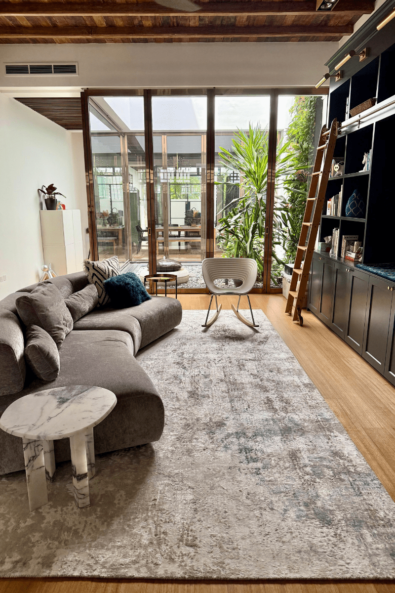 Mayfair Abstract Grey Rug | Luxury Designer Handmade Carpets