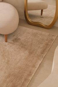 Rugs Alchemy Warm Sand Beige Viscose Rug 300 x 400 cm - 300 x 400 cm