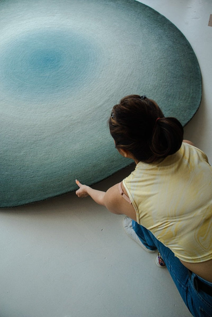 Azula Gradient Rug Gradient Ombre Luxury Handmade Rugs Singapore
