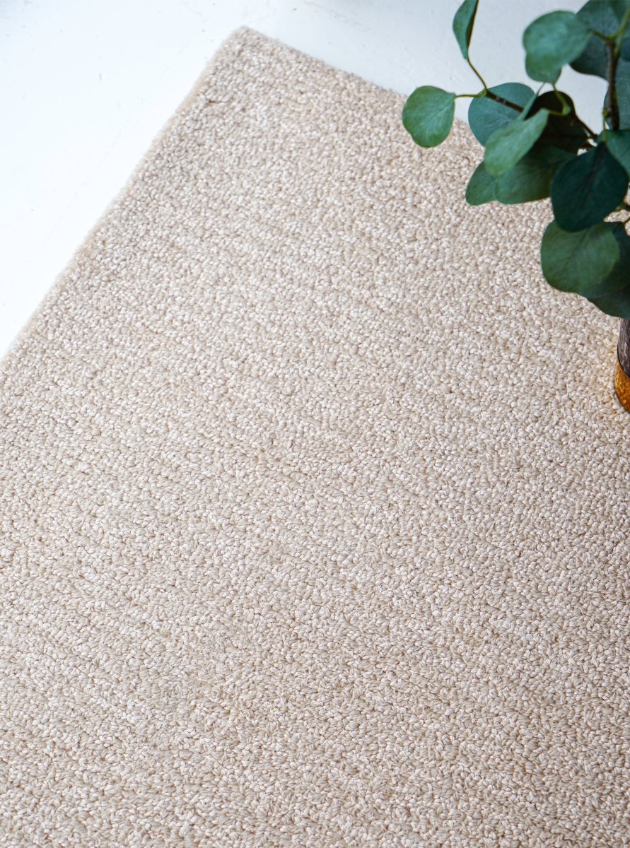 Soft Boucle Cream Rug | Luxury Designer Handmade Carpets