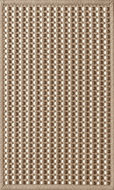 Rugs Cabana Basket Weave Tricolor Indoor/ Outdoor Washable Rug - Beige Cream & White