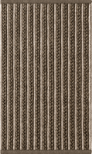 画像をギャラリービューアに読み込む, Rugs Cabana Braided Stripe Indoor &amp; Outdoor Washable Rug - Brown + White