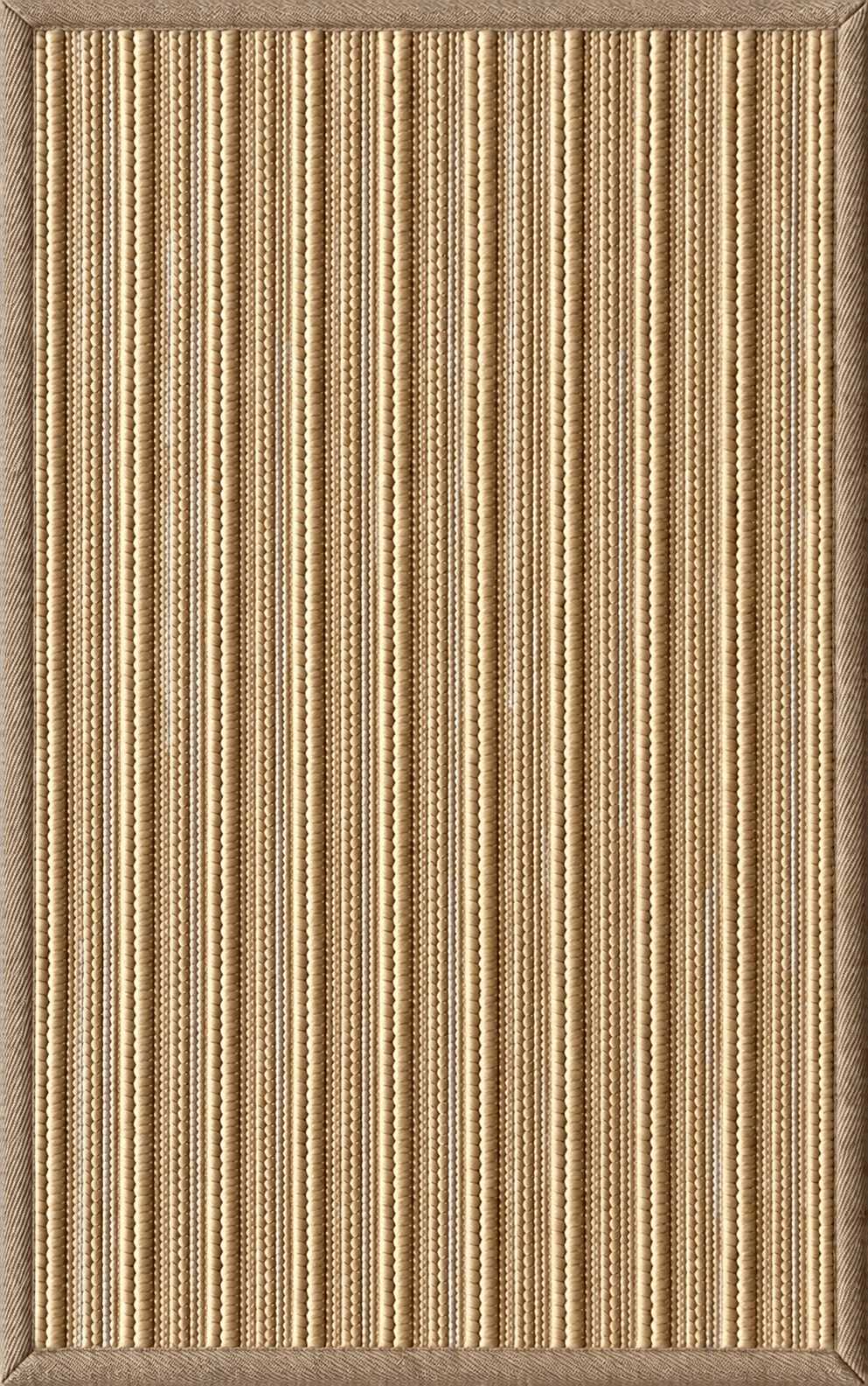 画像をギャラリービューアに読み込む, Rugs Cabana Braided Stripe with Silver Indoor &amp; Outdoor Washable Rug - Natural Gold