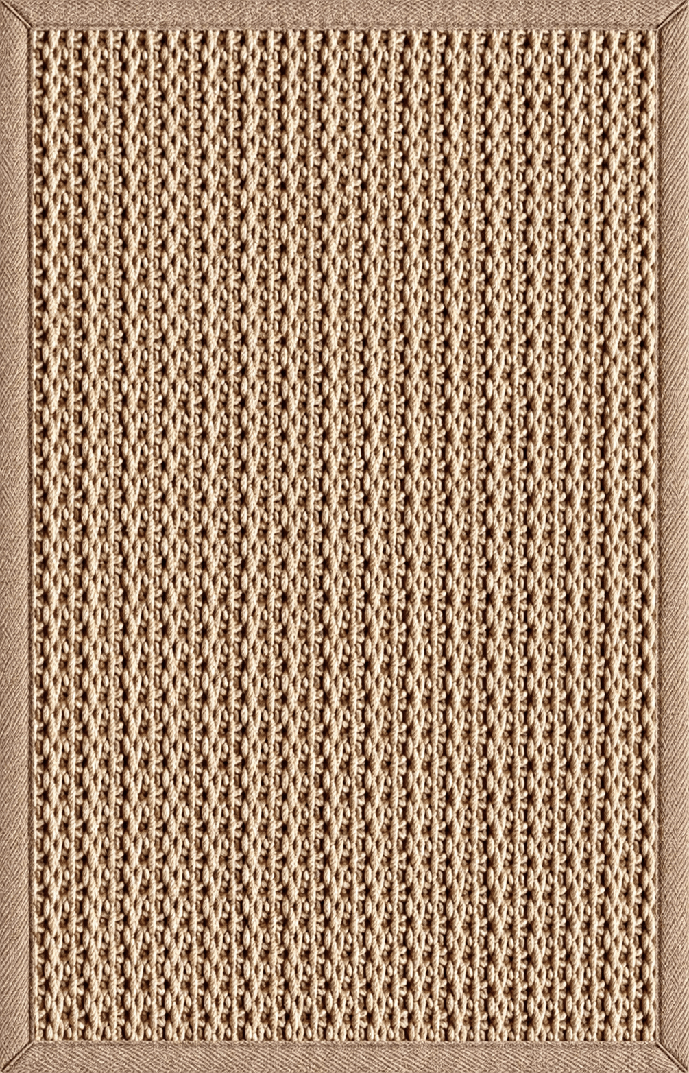 画像をギャラリービューアに読み込む, Rugs Cabana Cable Knit Indoor/ Outdoor Washable Rug - Beige