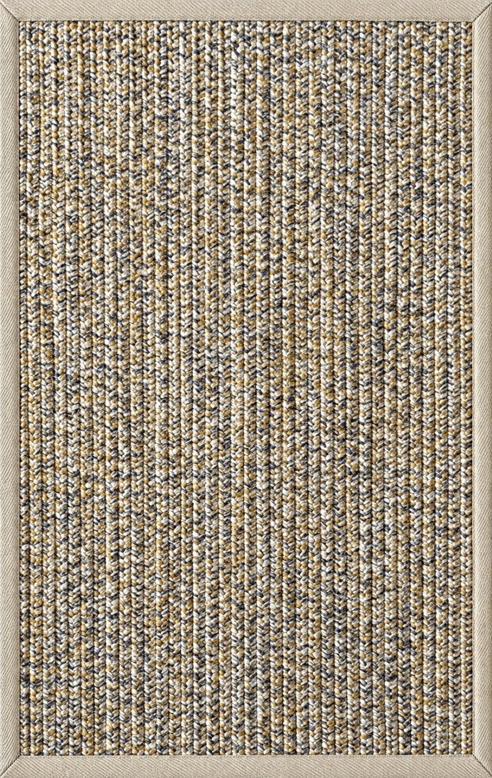 画像をギャラリービューアに読み込む, Rugs Cabana Fine Fishtail Weave Indoor &amp; Outdoor Washable Rug - Natural Gold + Grey + White