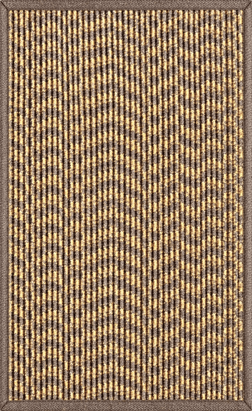 画像をギャラリービューアに読み込む, Rugs Cabana Herringbone Indoor/ Outdoor Washable Rug - Natural Gold + Taupe