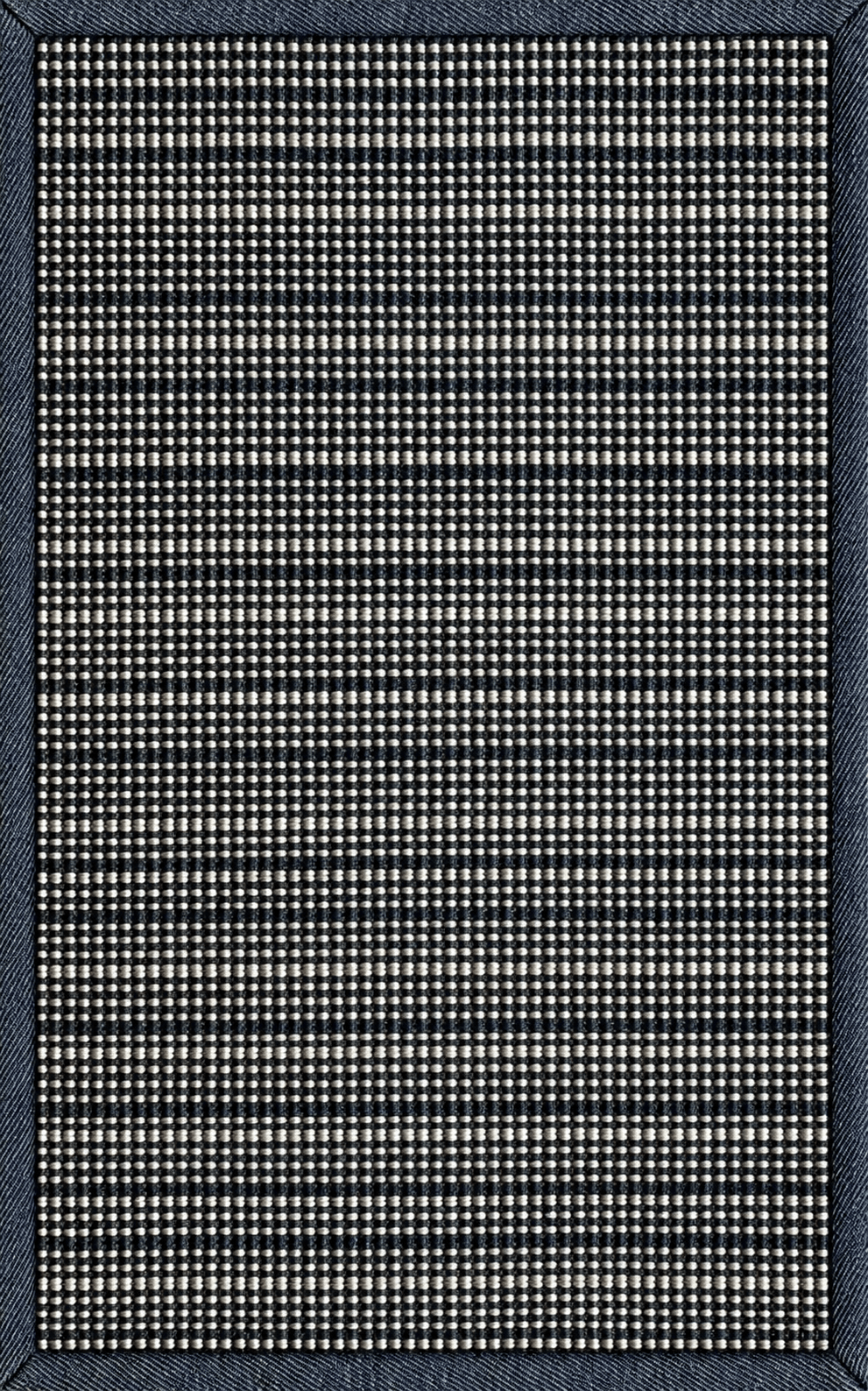 画像をギャラリービューアに読み込む, Rugs Cabana Tatami Two Tone Weave Indoor/ Outdoor Washable Rug - Navy &amp; Grey