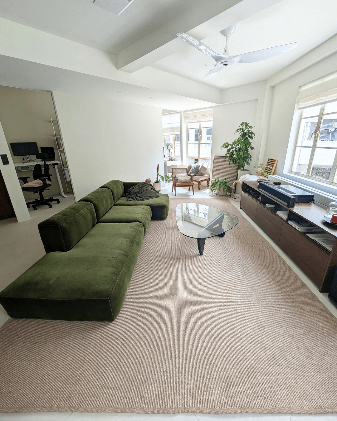 画像をギャラリービューアに読み込む, Rugs Cabana Tatami Weave Indoor &amp; Outdoor Washable Rug - Grey