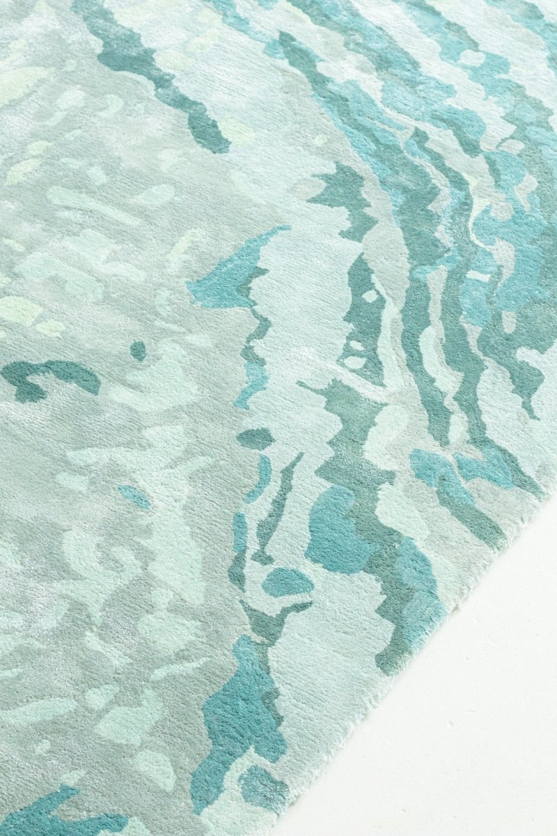 Load image into Gallery viewer, Rugs Green Agate Abstract Rug - 160 x 230 cm