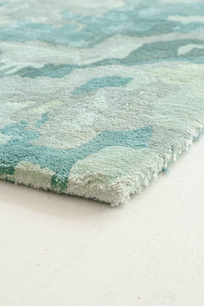 Cargar imagen en el visor de la galería, Rugs Green Agate Abstract Rug - 160 x 230 cm
