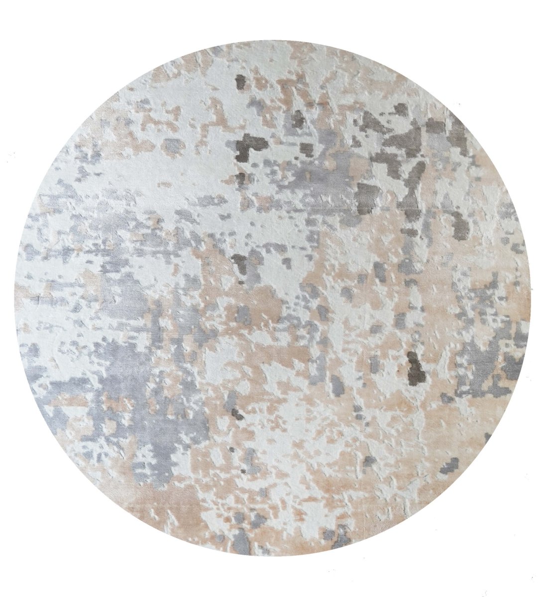 Kensington Abstract Round Rug | Luxury Designer Handmade Carpets