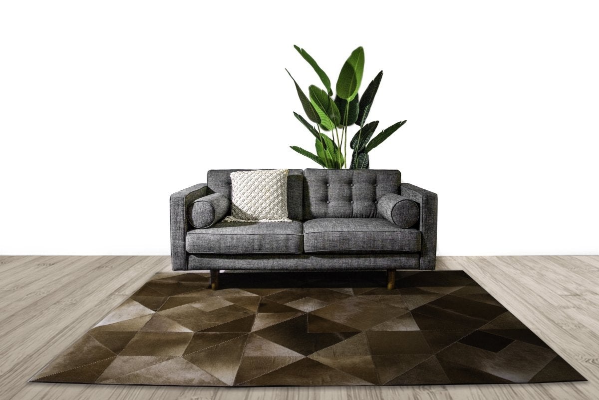 Pyramid Tan Hide Rug