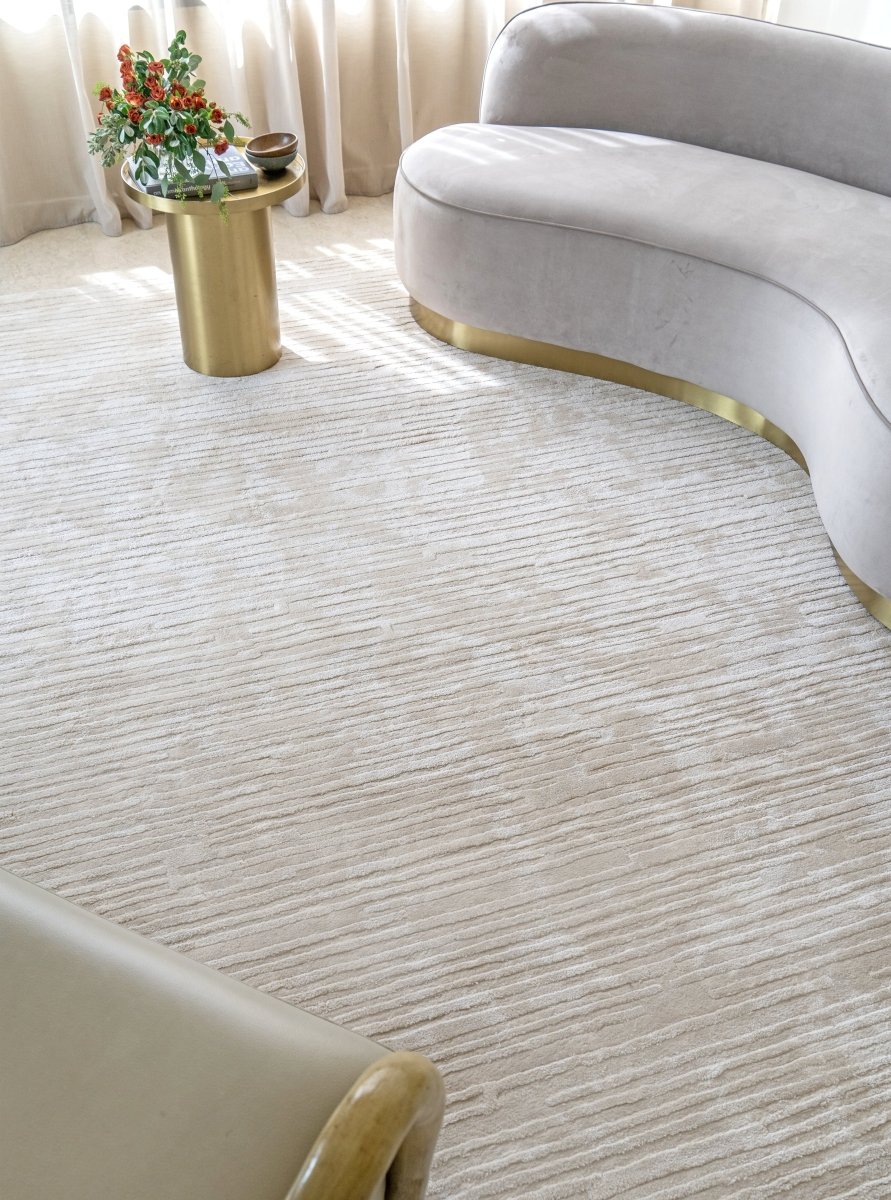 Ridge Cream Runner Rug | Luxury Designer Rugs & Carpets SG