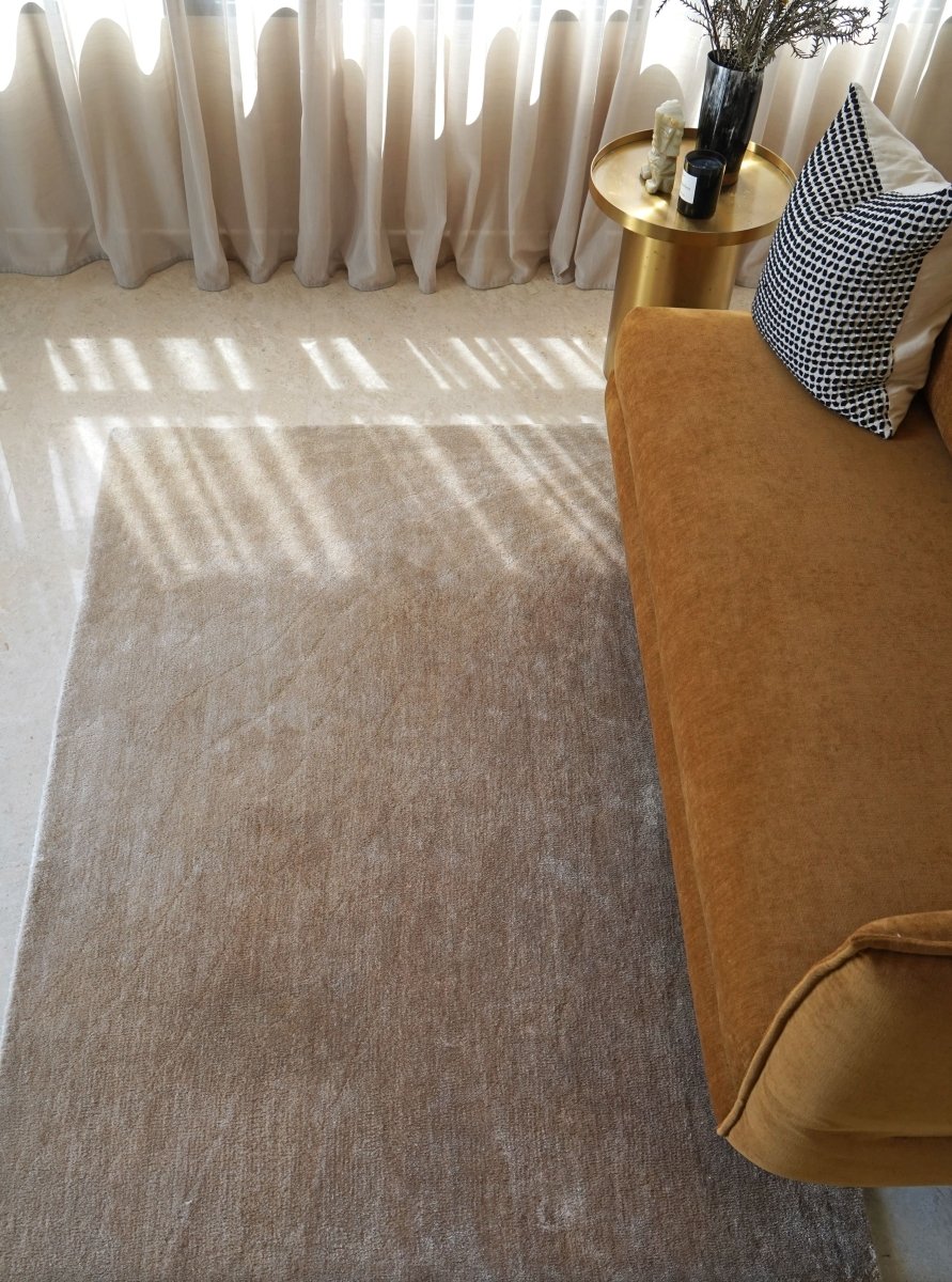 Waft Gradient Beige Rug | Living DNA Luxury Modern Carpet