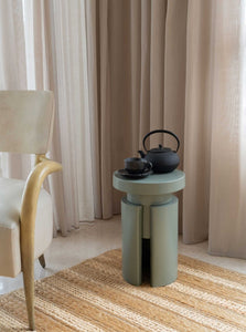 Tables Doric Side Table - Sage Olive Green - Olive Green