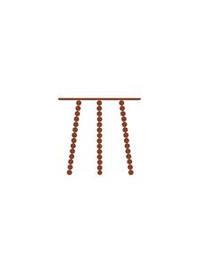 Tables Helios Side Table - Terra Rust Orange - Rust Orange