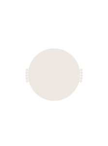 Tabletop Decor Nebula Tray - Bone White - White