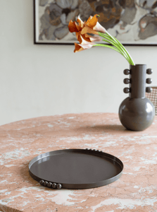 Tabletop Decor Nebula Tray - Bone White - White