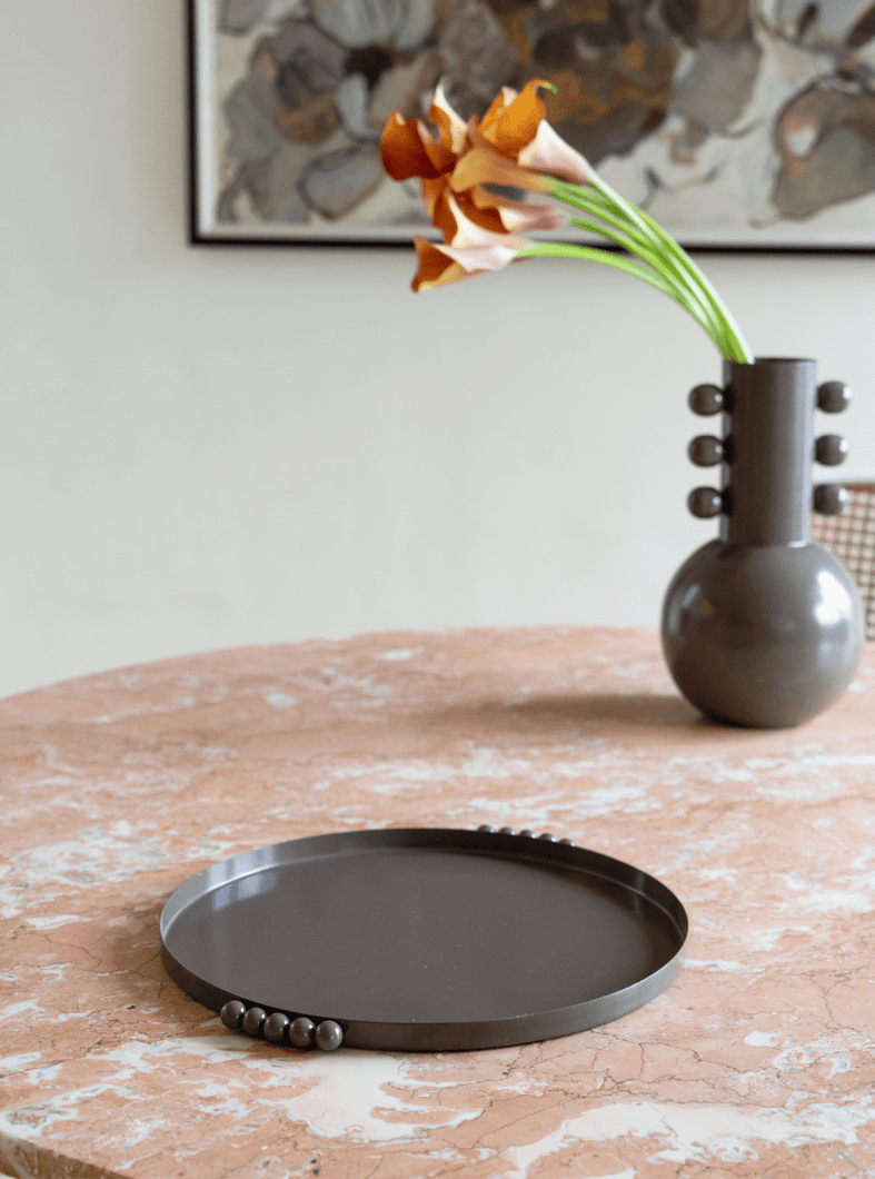 Tabletop Decor Nebula Tray - Mocha Brown - Brown