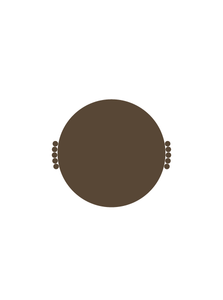 Tabletop Decor Nebula Tray - Mocha Brown - Brown