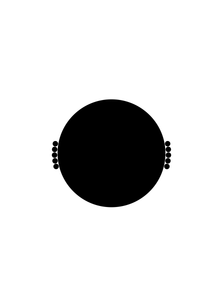 Tabletop Decor Nebula Tray - Nero Black - Black