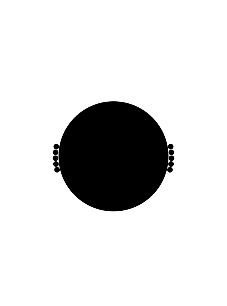 Tabletop Decor Nebula Tray - Nero Black - Black
