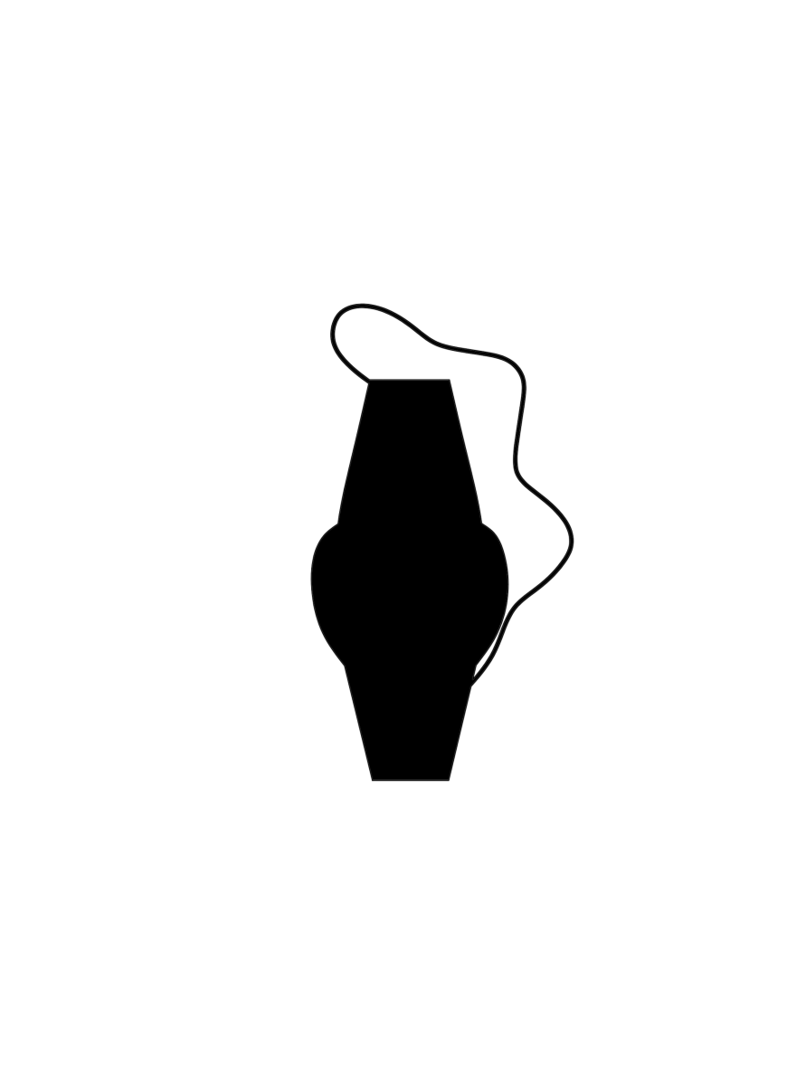 Load image into Gallery viewer, Vases Aquaria Tall Vase - Nero Black - Black