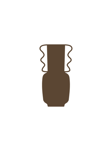 Vases Hydra Tall Vase - Mocha Brown - Brown