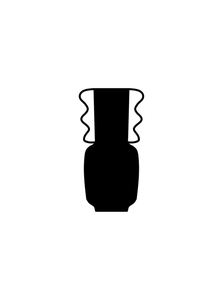 Vases Hydra Tall Vase - Nero Black - Black