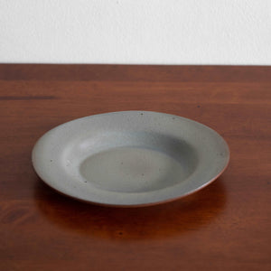 Matte Slate Grey Oval Plate