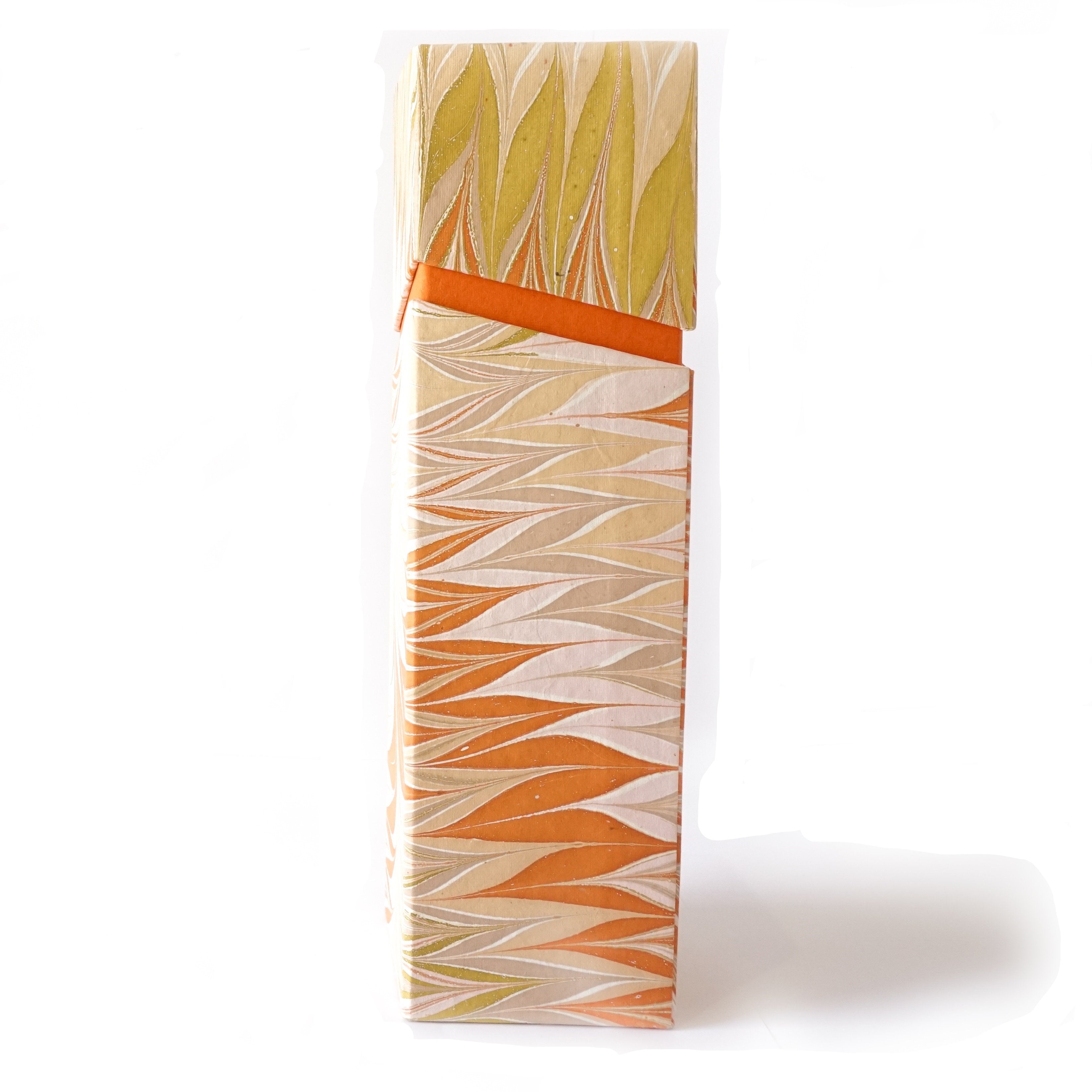 Load image into Gallery viewer, Tabletop Decor Rectangular Wine Box Orange -