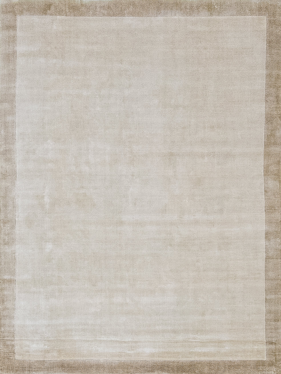 Cream Rug Samples Silhouette Cloud Cream Bordered Tencel Area Rug | Living DNA SG