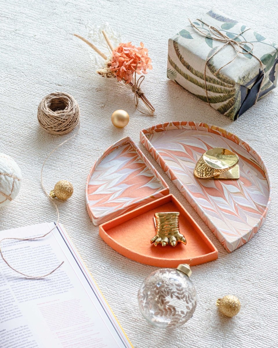 Tabletop Decor Bento Tray Orange -