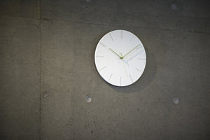 Clocks Carved II White -