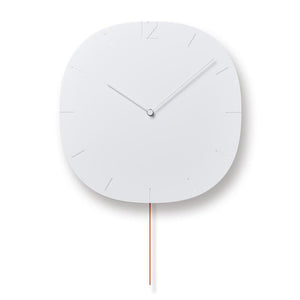 Clocks Carved SE White -
