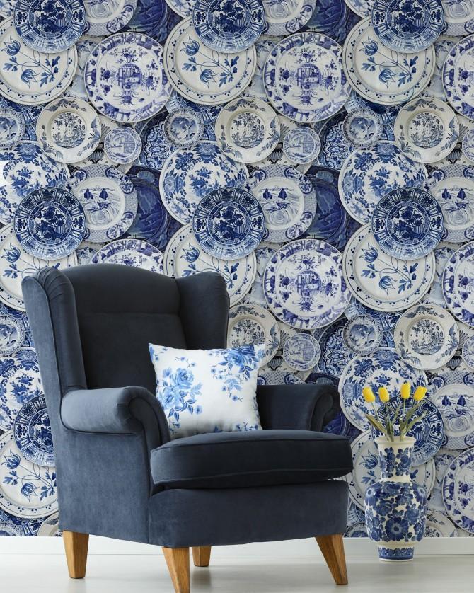 Wallpaper Delftware -
