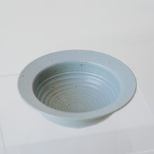 Load image into Gallery viewer, Dinnerware Dusty Blue Rimmed Soup Bowl -
