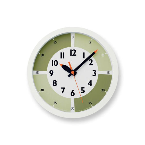 Clocks Fun Pun Clock Green -