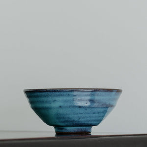 Glossy Aquamarine Rice Bowl -