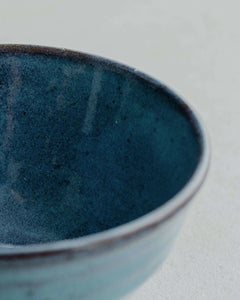 Glossy Aquamarine Rice Bowl -