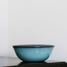 Cargar imagen en el visor de la galería, Glossy Byzantine Blue Deep Dish Bowl -