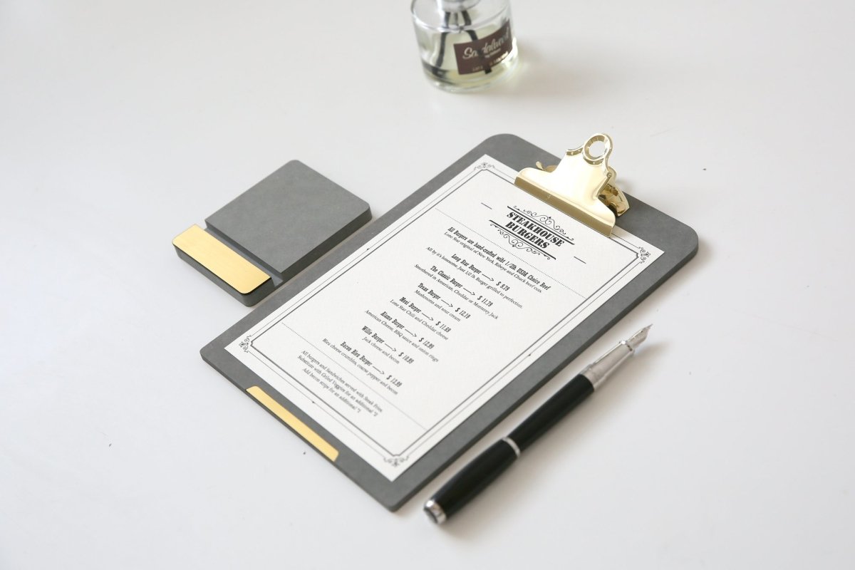 Load image into Gallery viewer, Desk Accessories Grey Gold Clipboard - A4 Portrait