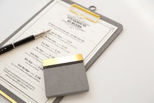 Load image into Gallery viewer, Desk Accessories Grey Gold Ring Clipboard - A4 Portrait
